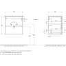 Тумба под раковину BELBAGNO KRAFT 39-500/390-2C-SO-AO 50 см