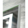 Зеркало BELBAGNO SPC-KRAFT-1000-800-LED-TCH-WARM в алюминиевой раме со встроенным светильником, сенсорным выключателем и подогревом, 1000x32x800